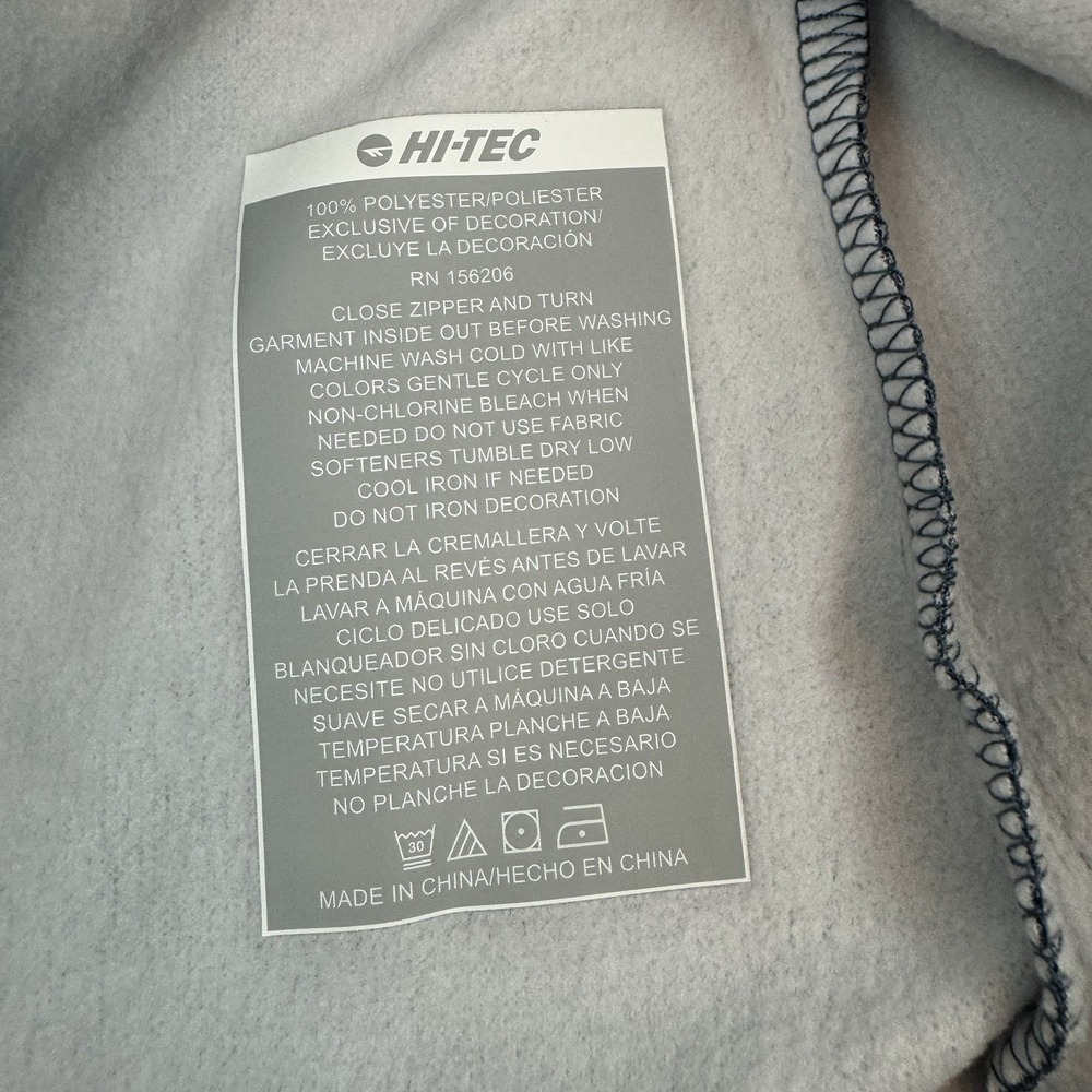 HI-TEC Solitude Womens Fleece Full Zip Hoodie Sweater Blue - S - Picture 6 of 6